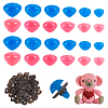 72Pcs 6 Styles 2 Colors Resin Doll Craft Nose DIY-GA0008-64-1