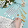 8Pcs Stainless Steel Blank Bookmarks Making STAS-UN0064-52-4