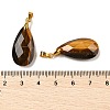 Natural Tiger Eye Pendants G-L614-D03-G04-3