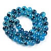 Dyed Natural Agate Beads Strands G-T141-14B-3