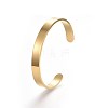 304 Stainless Steel Blank Cuff Bangles X-BJEW-E361-11G-1