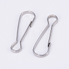 Stainless Steel Keychain Clasp Findings STAS-WH0016-08P-2