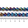 Electroplated Natural Black Agate Beads Strands G-Z038-B05-02FR-5
