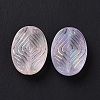 Transparent Frosted Acrylic Beads OACR-P013-37M-4