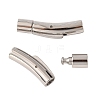 Tarnish Resistant 304 Stainless Steel Bayonet Clasps STAS-G157-02P-6mm-1