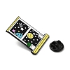 Starry Sky Universe Theme Alloy Brooches JEWB-I032-13EB-02-3