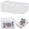 Plastic Card Storage Boxes with Hinged Lids LS-CON-WH20010-06A-1
