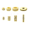 8Pcs 4 Styles Brass Micro Pave Cubic Zirconia Beads KK-CJ0003-05-1