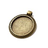 Vintage Tibetan Style Alloy Pendant Cabochon Bezel Settings LS-TIBEP-M018-102AB-NF-3