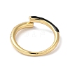 Rack Plating Brass Cubic Zirconia Open Cuff Rings for Women RJEW-S407-04E-3