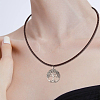 2Pcs Braided Round Leather Cord Necklace Making NJEW-BBC0001-19A-02-5