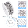 304 Stainless Steel Paperclip Chains Bracelet Necklace DIY Making Kit DIY-TA0009-67-4