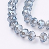 Electroplate Glass Beads Strands LS-EGLA-D020-10x8mm-59-3