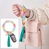 Chain Link Wristlet Keychain HJEW-SW00013-03-7