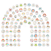 120Pcs Glass Cabochons GGLA-PH0001-25-8