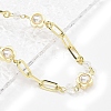 Brass Cable Chains Link Bracelets BJEW-C083-15G-3