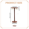 Round Wooden Necklace Organizer Display Stands NDIS-WH0010-34B-2