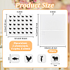 Olycraft 8 Sheets 4 Styles Paper Self Adhesive Cartoon Stickers DIY-OC0010-74A-2