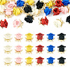 24Pcs 6 Colors Spray Painted Alloy Charms FIND-TA0003-29-2