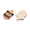 Thanksgiving Day Theme Alloy Enamel Pendants ENAM-T020-35D-2