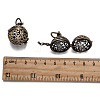 Brass Hollow Round Cage Pendants LS-KK-L079-02-NR-3