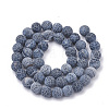 Natural Weathered Agate Beads Strands G-R365-8mm-01-2
