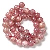 Natural Strawberry Quartz Beads Strands G-L595-C03-03-3