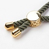 Nylon Twisted Cord Bracelet Making MAK-K007-03G-3