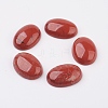 Natural Red Jasper Flat Back Cabochons G-G741-22x30mm-11-1