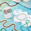 19 Stands 19 Colors Transparent Glass Beads Strands EGLA-TA0013-41-7