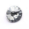 Glass Rhinestone Button BUTT-WH0015-21E-01-1