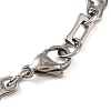 Tarnish Resistant 304 Stainless Steel Link Chain Bracelets BJEW-B078-93P-3