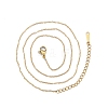 304 Stainless Steel Cable Chains Necklace for Men Women NJEW-N050-A03-G12-1
