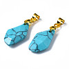 Synthetic Turquoise Pendants G-Q998-008C-3