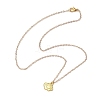 Cloud Face Alloy with Brass Pendant Necklaces NJEW-JN04907-4