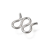 Brass M-Hook Clasps KK-CBA0DF0-14F-P-2