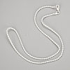Popular Silver Color Plated Brass Snake Chain Necklaces For Men NJEW-BB12746-18-1