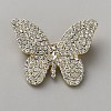Butterfly Alloy Brooches for Backpack Clothes JEWB-WH0051-002LG-1