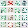 Plastic Drawing Painting Stencils Templates Sets DIY-WH0172-201-1