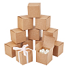 Folding Square Kraft Paper Mailer Boxes CBOX-WH0005-04-1