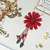 Leather and Alloy Keychain HJEW-WH20022-04B-03-7