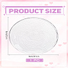 1Pc Round Glass Coaster AJEW-LP0006-86B-2