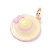 Brass Enamel Pendants KK-CBA1122-01G-06-2