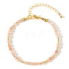 Bohemian Style Faceted Round Natural Sunstone Bead Bracelets Women's Fashion Jewelry LW5248-7-1