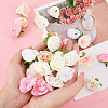 CRASPIRE 100Pcs 4 Colors Cloth Imitation Rose AJEW-CP0001-84-3