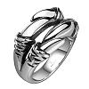 Punk Rock Style 316L Surgical Stainless Steel Hollow Claw Wide Band Rings for Men RJEW-BB06692-11-2