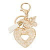 Heart with Butterfly Resin Keychains KEYC-TADJ0001-01D-1