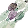 Natural Rainbow Fluorite Carved Beads Strands GG-CBA0487-D01-24x16mm-2