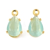 Brass Micro Pave Cubic Zirconia Charms KK-S336-02G-B-1