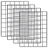 4 Bags Spray Printed Iron Mesh Wall Mounted Hanging Display Stands ODIS-WR0001-18A-1